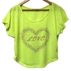 Color In Motion Top Womens Medium Yellow Love